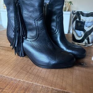 Sam Edelman  Fringe Ankle Boots
